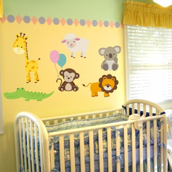 Nursery Zoo Animal Wall Decal Set | Wall Decal World