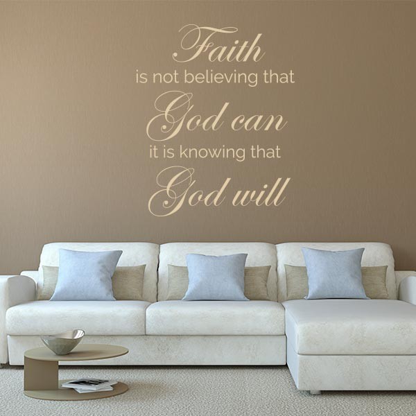 Faith Quote Wall Decal | Wall Decal World