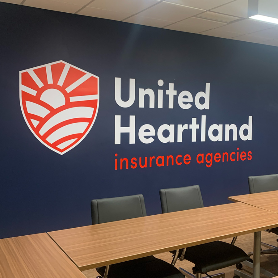 United Heartland Insurance - 8 ft wide decal